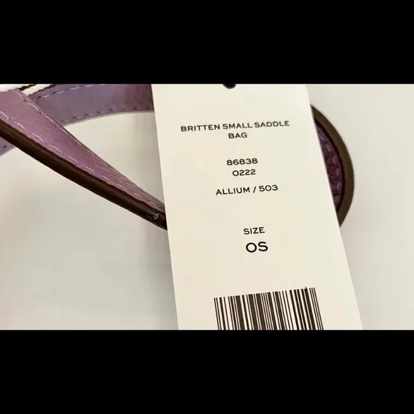 🚫SOLD🚫🏅NEW🏅TORY BURCH Britten small saddle bag /crossbody bag/shoulder bag - Picture 6 of 7